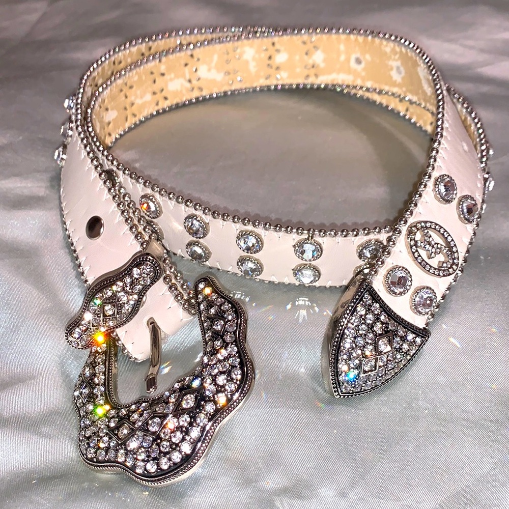 Y2K Christine Alexander Swarovski Studded Rhinestone Belt